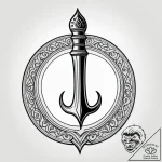 Tainted scroll sealed with wax, artistic tatt… – style Jagger Old – tattoo sketch (10.11.2025 14:46)