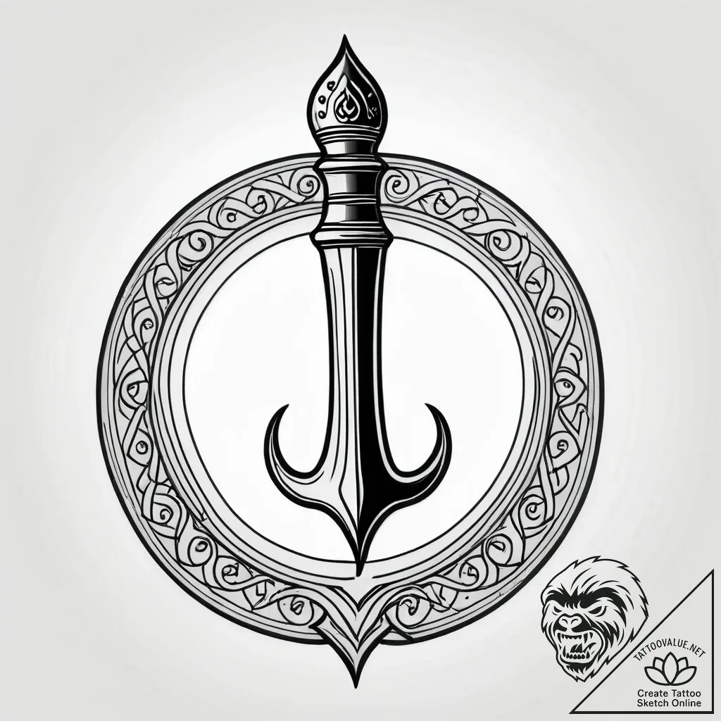 Tainted scroll sealed with wax, artistic tatt... - style Jagger Old - tattoo sketch (10.11.2025 14:46)