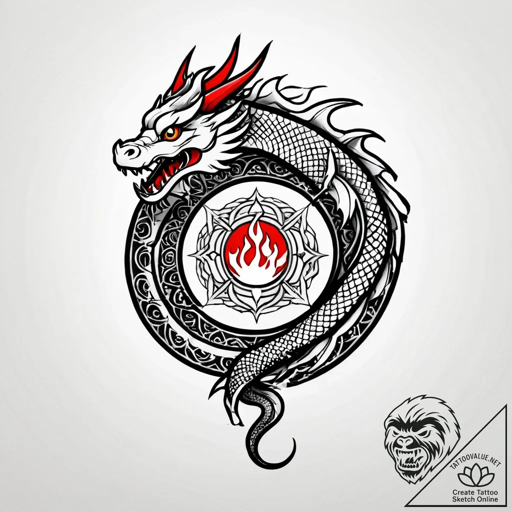 Burning sigil floating above palm, tattoo fla... - style Jagger Old - tattoo sketch (10.11.2025 15:10)