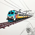 Train on a railway to infinity, concept art f… – style Jaeger Simple – tattoo sketch (10.11.2025 16:40)