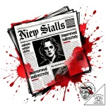 Newspaper with headlines that change when you… – style Flux Inscriptions – tattoo sketch (10.11.2025 16:49)