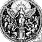 Tat tattoo sketch, renaissance style religiou… – style Jaeger Simple – tattoo sketch (10.11.2025 17:04)