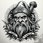 Baba yaga, tattoo sketch design, clear image,… – style Jaeger Simple – tattoo sketch (10.11.2025 17:15)