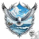 Seagull – style Jaeger Mini – tattoo sketch (10.11.2025 17:43)