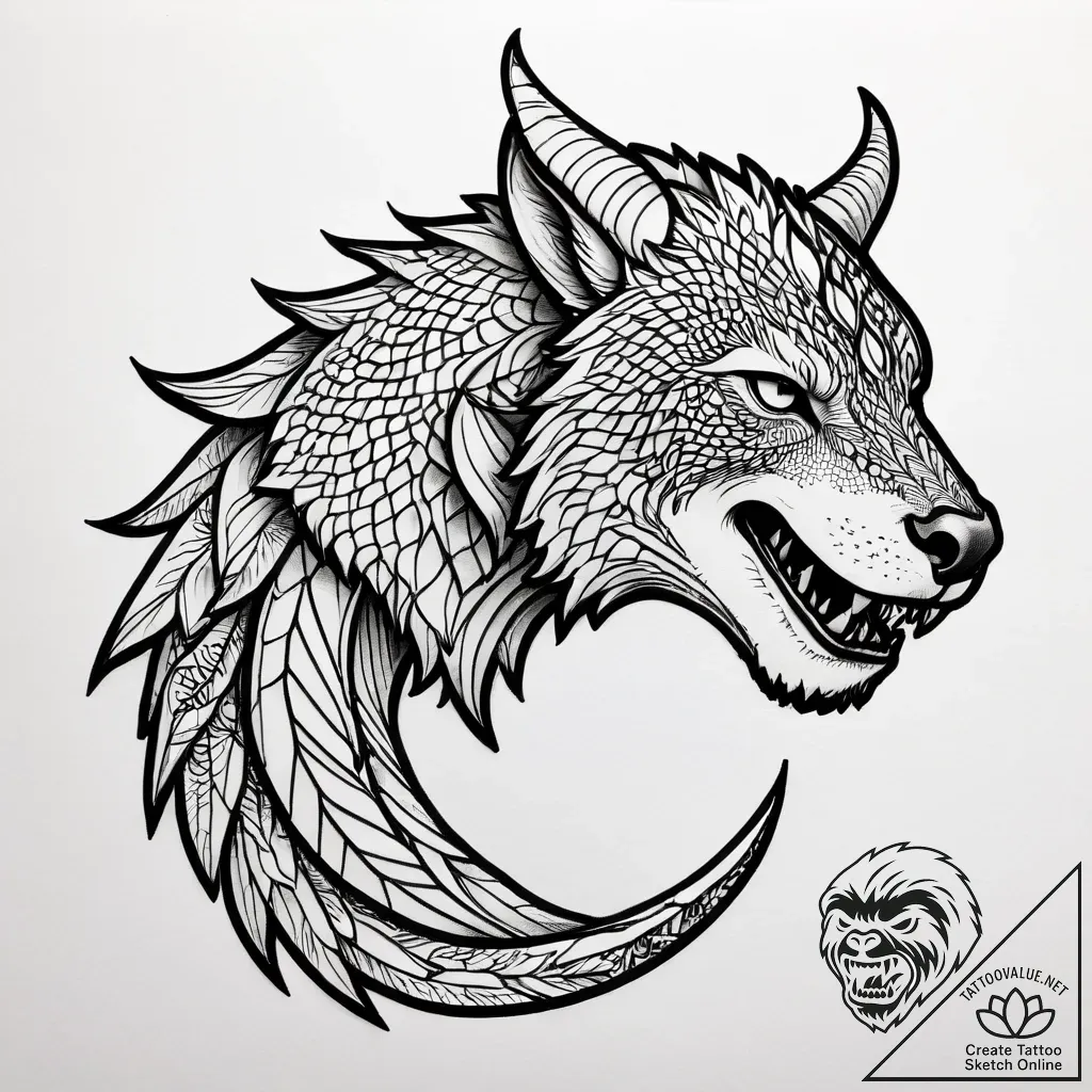 Crystal cavern with a sleeping beast inside,... - style Jagger Old - tattoo sketch (10.11.2025 18:34)