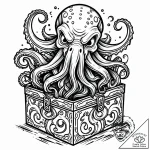 Jack-in-the-box with a cthulhu-like entity sp… – style Jaeger Mini – tattoo sketch (10.11.2025 18:54)