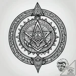 Vault door bound with spectral chains, artist… – style Jagger Old – tattoo sketch (10.11.2025 19:34)