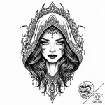 Veil talon tearing through shadows, tattoo li… – style Jaeger Mini – tattoo sketch (10.11.2025 22:07)