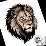 Lion mane of spectral fire, tattoo flash shee… – style Flux Inscriptions – tattoo sketch (10.11.2025 22:13)