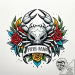 Crab, tattoo flash sheet design, minimalist a… – style Jaeger Simple – tattoo sketch (10.11.2025 22:16)