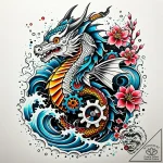 Anatomical heart with mechanical gears inside… – style Jaeger Simple – tattoo sketch (10.11.2025 22:28)