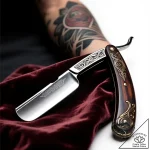 Straight razor – style Flux Inscriptions – tattoo sketch (10.11.2025 23:37)