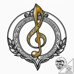Tattoo sketch, miguel playing music surrounde… – style Jagger Old – tattoo sketch (11.11.2025 00:57)