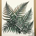 Tat tattoo sketch, curling fern fronds with d… – style Jaeger Simple – tattoo sketch (11.11.2025 01:16)