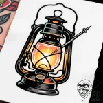 Lantern light trapped in glass, concept art f… – style Flux Inscriptions – tattoo sketch (11.11.2025 01:25)
