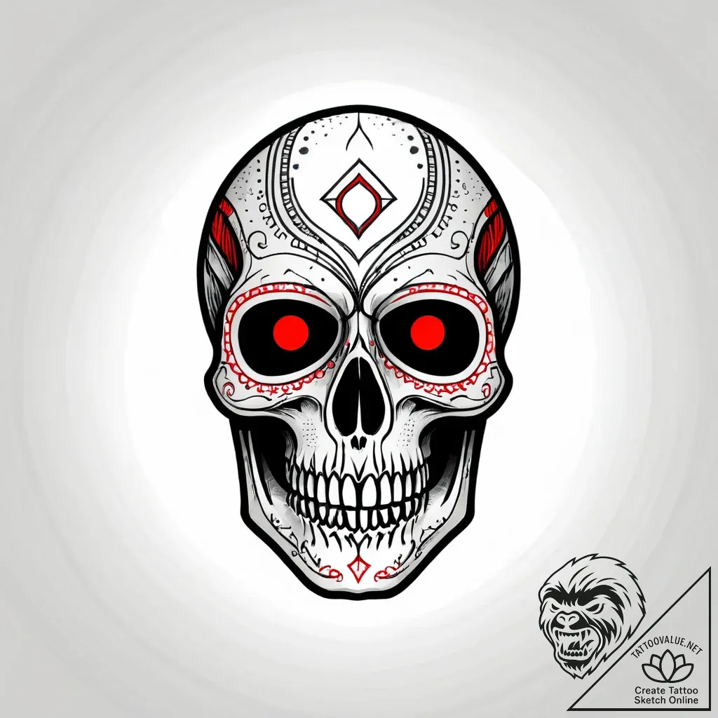 Tat tattoo sketch, augmented reality skull ma... - style Jagger Old - tattoo sketch (11.11.2025 01:33)