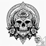 Target, tattoo line art, chicano tattoo style… – style Jagger Old – tattoo sketch (11.11.2025 02:34)