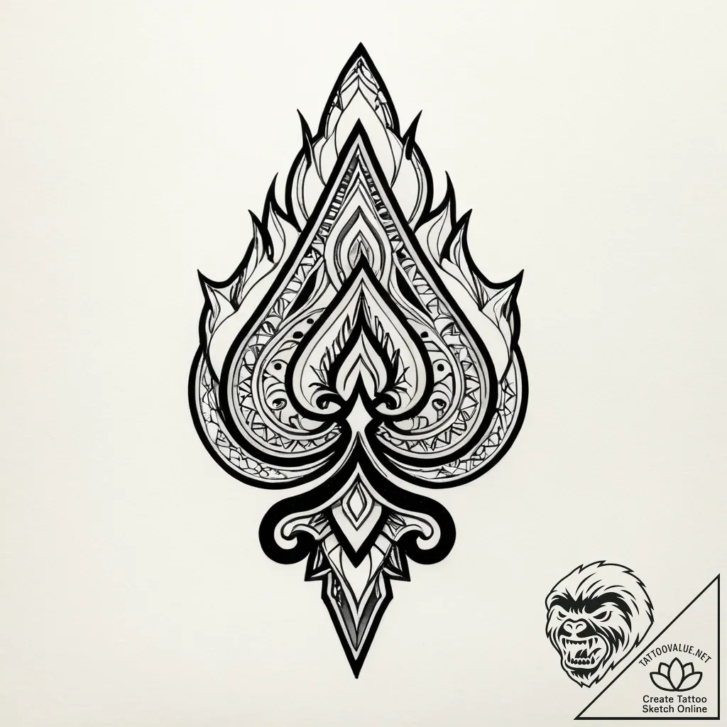 Quartz shard embedded in bone, concept art fo... - style Jagger Old - tattoo sketch (11.11.2025 02:46)