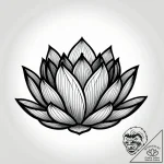 Tat tattoo sketch, calm lotus blossom surroun… – style Jagger Old – tattoo sketch (11.11.2025 03:10)