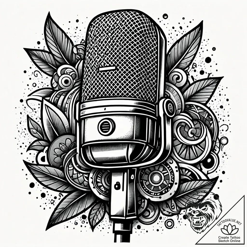 Tat tattoo sketch, rapperвђ™s graffiti style... - style Jaeger Simple - tattoo sketch (11.11.2025 04:36)