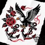 H, ink illustration for tattoo, stylized inte… – style Flux Inscriptions – tattoo sketch (11.11.2025 04:46)