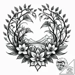 Tat tattoo sketch, intertwining jungle vines… – style Jagger Old – tattoo sketch (11.11.2025 05:19)