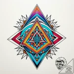 Jagged blade through spectral rift, tattoo dr… – style Jaeger Simple – tattoo sketch (11.11.2025 08:45)