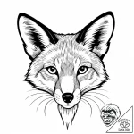 Tattoo sketch, thin outline of fox face with… – style Jaeger Mini – tattoo sketch (11.11.2025 09:25)