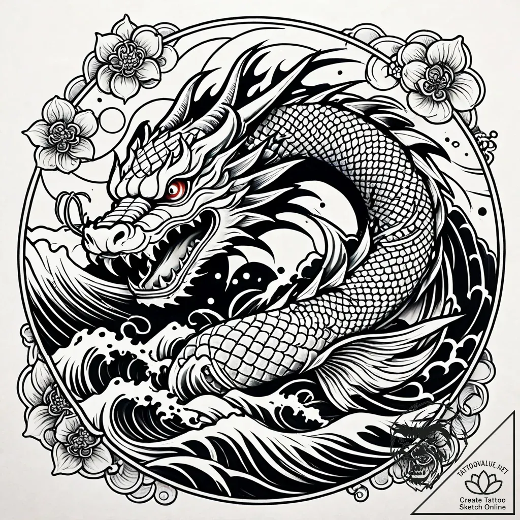 Hallowed relic beneath spectral gate, tattoo... - style Jaeger Simple - tattoo sketch (11.11.2025 09:34)