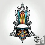 Iron throne made of melted down satellite par… – style Jagger Old – tattoo sketch (11.11.2025 09:40)