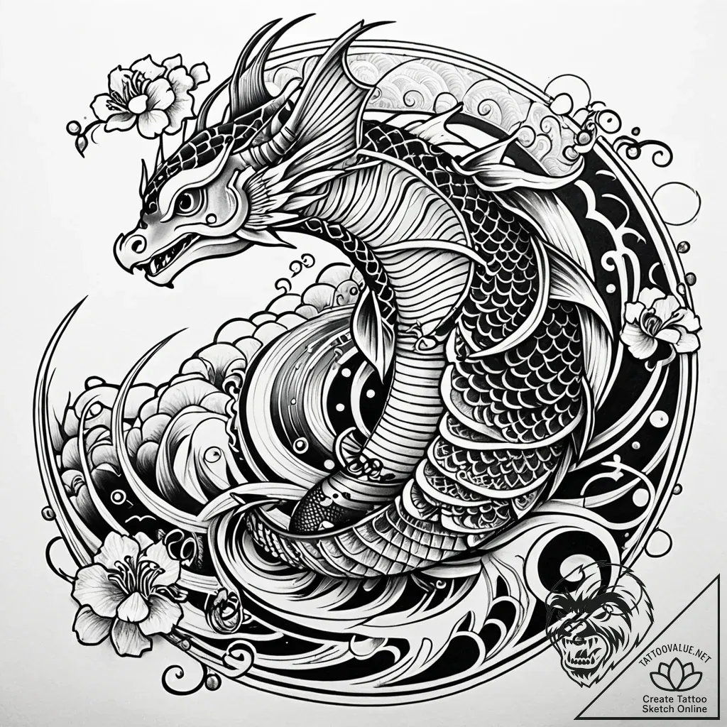 Nautilus shell, its chambers showing the evol... - style Jaeger Simple - tattoo sketch (11.11.2025 10:10)