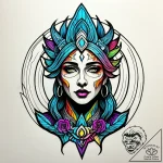 Broken statue with glowing core, artistic tat… – style Jagger Old – tattoo sketch (11.11.2025 10:16)