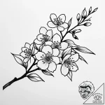 Tattoo sketch, mei lee surrounded by floating… – style Jaeger Simple – tattoo sketch (11.11.2025 11:10)