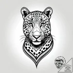 Leopard with spots that form a map, tattoo dr… – style Jagger Old – tattoo sketch (11.11.2025 11:15)