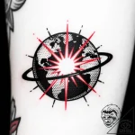 Orb glowing with spectral light, artistic tat… – style Flux Inscriptions – tattoo sketch (11.11.2025 11:19)