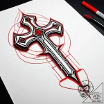 Bone relic glowing in darkness, tattoo drawin… – style Jaeger Simple – tattoo sketch (11.11.2025 11:22)