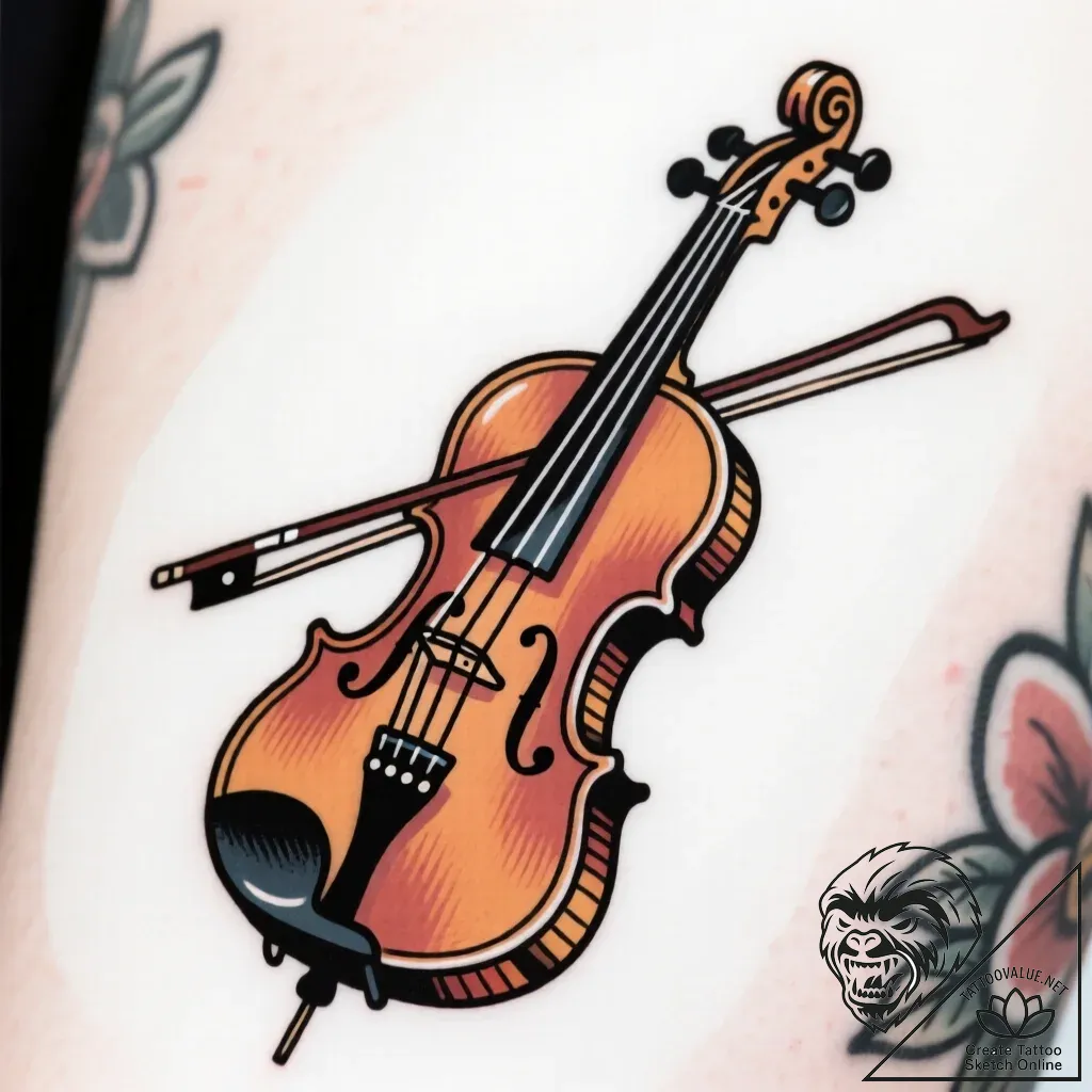 Violin or cello, classic and elegant, tattoo... - style Flux Inscriptions - tattoo sketch (11.11.2025 12:43)