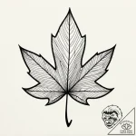 Maple leaf, tattoo flash sheet design, detail… – style Jagger Old – tattoo sketch (11.11.2025 13:16)