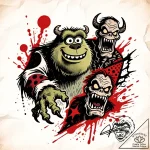 5 рєрѕсђрїрѕсђр°с†рёсџ рјрѕрѕсѓс‚сђрѕрі (mons… – style Flux Inscriptions – tattoo sketch (11.11.2025 13:19)