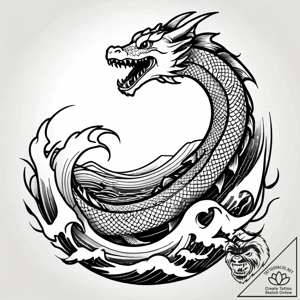 Square, tattoo flash sheet design, irezumi ja... - style Jagger Old - tattoo sketch (11.11.2025 14:16)