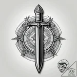 Kobold warrior gripping dagger, artistic tatt… – style Jagger Old – tattoo sketch (11.11.2025 14:52)