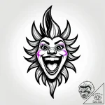 Tattoo sketch, vanellope laughing with glitch… – style Jagger Old – tattoo sketch (11.11.2025 15:16)
