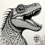 Lizard tongue flicking starlight, artistic ta… – style Jaeger Simple – tattoo sketch (11.11.2025 15:33)