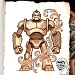 The iron giant, tattoo flash sheet design, cl… – style Flux Inscriptions – tattoo sketch (11.11.2025 15:43)