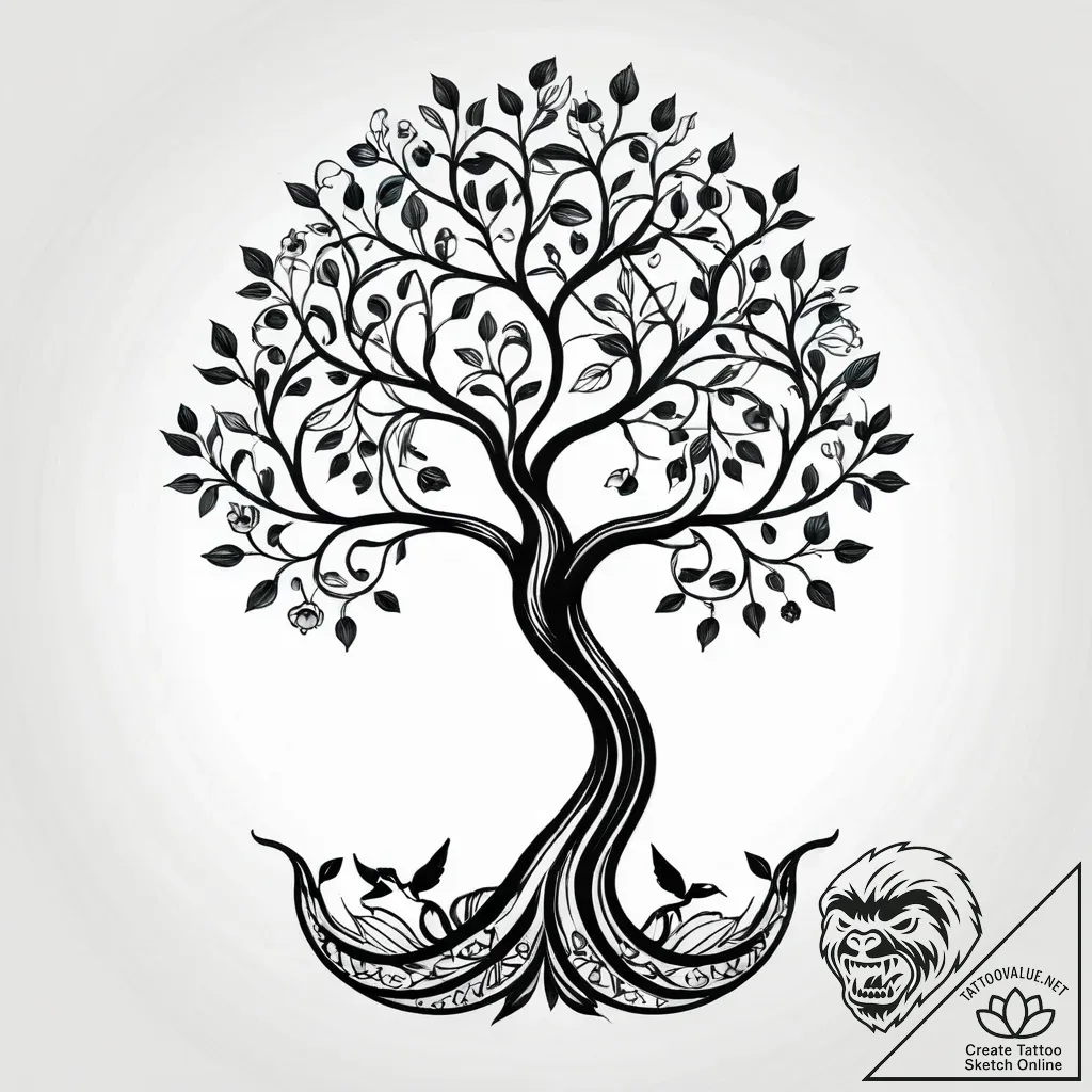 Tat tattoo sketch, student reading beneath bl... - style Jagger Old - tattoo sketch (11.11.2025 17:15)