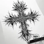 Dendritic patterns of a river delta, glowing… – style Jaeger Simple – tattoo sketch (11.11.2025 17:43)