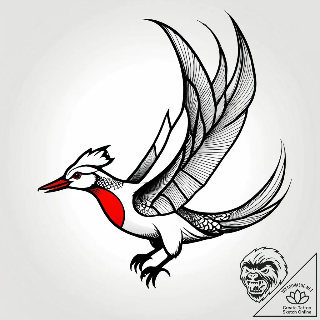 Single feather turning into a flock of tiny,... - style Jagger Old - tattoo sketch (11.11.2025 18:01)
