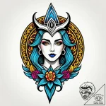 Hades leading persephone through a field of a… – style Jagger Old – tattoo sketch (11.11.2025 18:13)