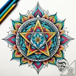 Nightfall serpent crowned in stars, tattoo sk… – style Jaeger Simple – tattoo sketch (11.11.2025 18:19)