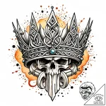 Ring of bone crowned with runes, concept art… – style Jaeger Mini – tattoo sketch (11.11.2025 20:22)